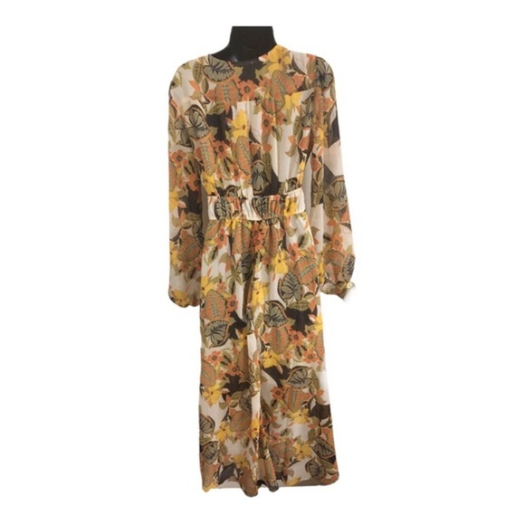 Jessica Simpson Clover fields bonita v-neck empire waist flowy dress size medium - Picture 10 of 15